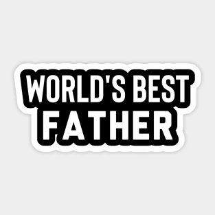 World's Best Father Sticker